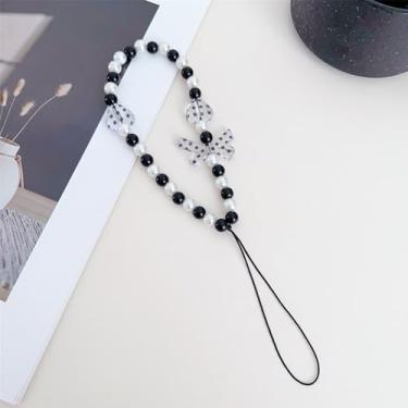 Imagem de Pingentes fofos - Chaveiro de célula estética Y2K com alça de contas - Berloque legal de coração de borboleta de urso para bolsa, decoração de pingentes de câmera, #2, tamanho �nico