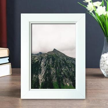 Imagem de Porta-retrato de 15 x 20,3 cm, para exibição, várias molduras de fotos, colagem para parede ou mesa (branca)