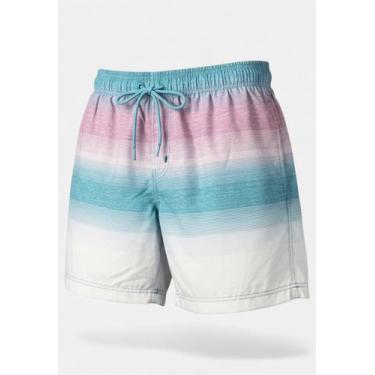 Imagem de Shorts Areia Branca Yacht Resort Listras Lilas, XG