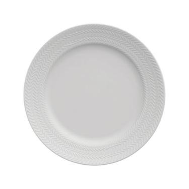 Imagem de Prato Raso Chevron Branco 27 cm