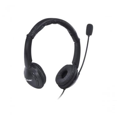 Imagem de Fone De Ouvido Headset Corp Usb Com Microfone - Preto - Vk390