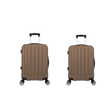 Imagem de Kit Mala De Viagem Abs 2 Peças Adventure E Action Fortt Champanhe - Mab01-cp