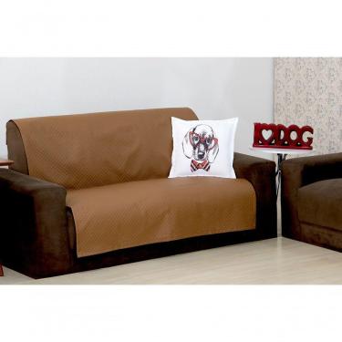 Imagem de Protetor Pet De Sofá Impermeavel 02 Lugares Caramelo