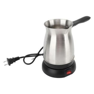 Imagem de KiBcsLic Chaleira elétrica para café turco com cabo longo em aço inoxidável, ideal para bar, cafeteria e uso doméstico.