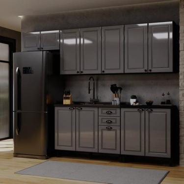 Imagem de Cozinha Americana Modulada 5 Peças Balcão sem Tampo Paris - Indekes