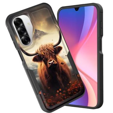 Imagem de CICPLKSE Capa protetora para Galaxy A17 5G, camada dupla, híbrida, à prova de choque, rígida, policarbonato macio, TPU (poliuretano termoplástico), capa protetora para Samsung Galaxy A17 5G 6,7