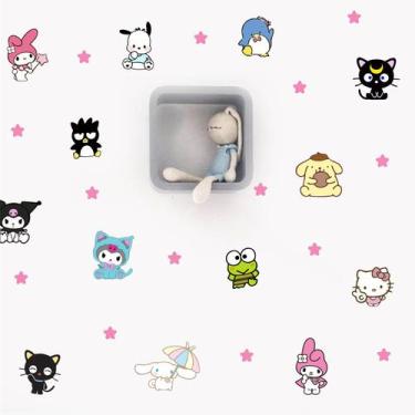 Imagem de Adesivo de Parede Hello Kitty Cute Baby Estrelas Miniaturas Decoração 