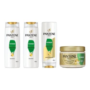 Imagem de Kit Pantene Restauraçao 2 Shampoo 400Ml+Cond 400Ml+Masc 270G