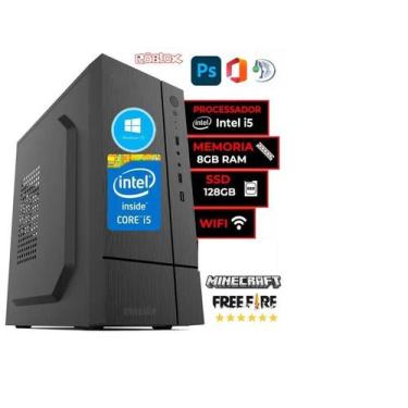 Imagem de Cpu Pc Intel Core I5 2400 Placa H61 1155 8 Gb Ssd Fonte 500w Pronta En