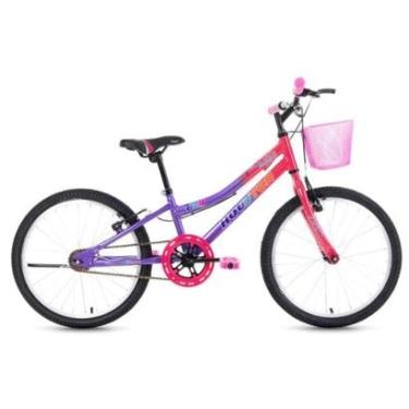 Imagem de Bicicleta Bixy Houston Aro 20 Freios V-Brake Carbono Cor:Rosa/Roxo-Feminino