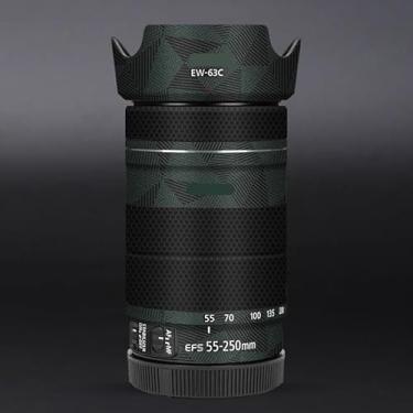 Imagem de EFS 55-250 4-5.6 Película de vinil adesivo protetor para câmera Canon EF-S 55-250 mm F4-5.6 é STM III Acessórios de fotografia (triângulo verde)