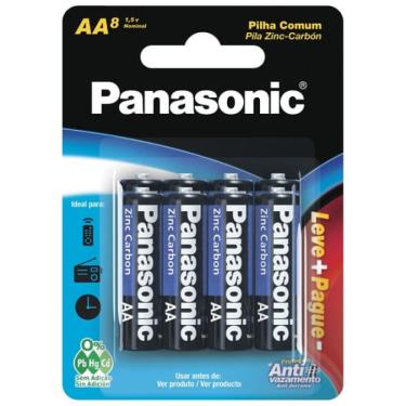 Imagem de Pilha AA Comum 8 Unidades Panasonic