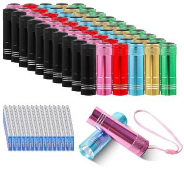 Imagem de Lanterna Hilngav, pacote com 60 mini LED de alumínio com baterias