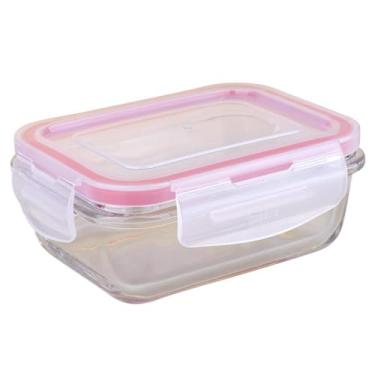 Imagem de Pote Retangular de Vidro 330ml com Tampa Hermética Cazza