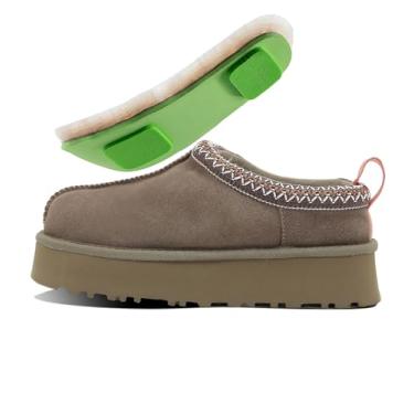 Imagem de Mel&Syd Pantufas Femininas 100% Pele De Carneiro Australiana - Pantufas Femininas De Lã De Carneiro Verdadeira - Pantufas De Espuma Viscoelástica Aprimoradas - Pantufas Antiderrapantes Para Inverno