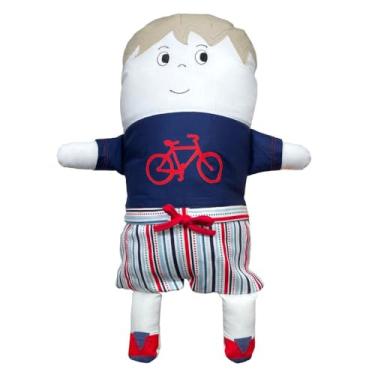 Imagem de Naninha para Bebê e Crianças HEEMM HIRA IMI Tecido Macio 100% Algodão Hipoalergênica Colecionável Artesanal Lavável e com Enchimento Removível 40x25cm Modelo BRENO