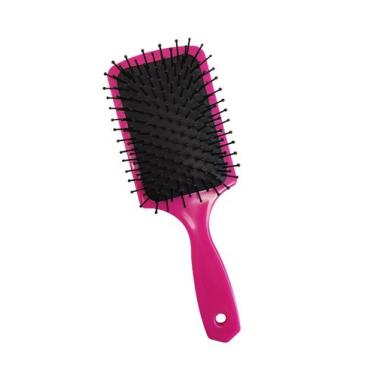 Imagem de Escova De Cabelo Almofadada Retang Salles Rosa - Salles Profissional