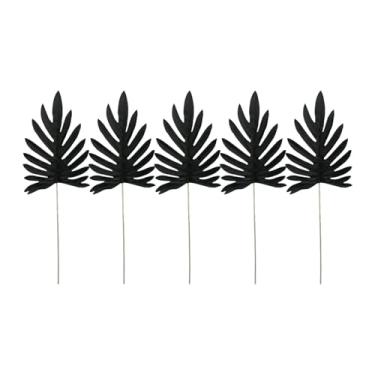Imagem de BLWOTMOR Folhas Artificiais para Casa E Jardim, Plantas Artificiais para Arranjos Internos E Externos, 5 peças de 85 cm
