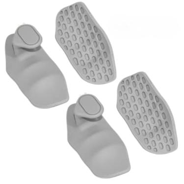 Imagem de Luva para Musculação Treino Grip Protetor de Mão Cross Fit Antiderrapante Halteres e Barras(KIT 2 Pares Cinza)