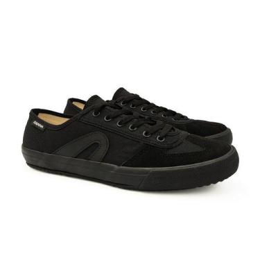 Imagem de Tênis Rainha Volei Futsal Preto Masculino All Black VL 2500, 39, Preto