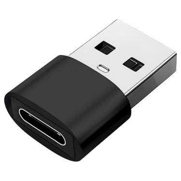 Imagem de Adaptador USB Tipo C para USB Comum (Tipo A), Carregamento Rápido 30W, OTG Plug, Compatível com iPhone 11 12 13 14 15 16 17 Pro Max, Android, Carro, Power Bank, Transferência de Dados