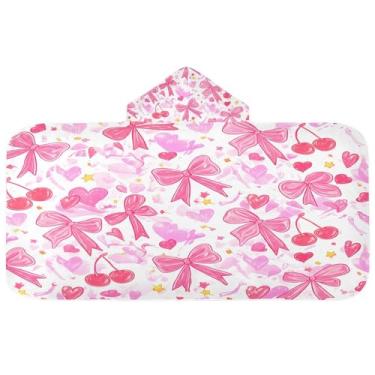 Imagem de CEBUGI Toalha de banho com capuz para crianças toalha de banho macia absorvente com capuz 127 x 59,7 cm toalha de banho de praia para meninos e meninas