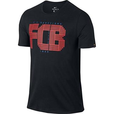 Imagem de NIKE FC Barcelona Squad T-Shirt (Black/Red/Blue) (S)