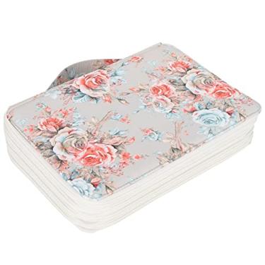 Imagem de Garosa Estojo para Lápis de 200 Slots Com Estampa, Organizador de Porta-canetas Com Zíper de 4 Camadas para Estudantes de Arte, Armazenamento de Papelaria de Tecido de Grande Capacidade Com Alça de