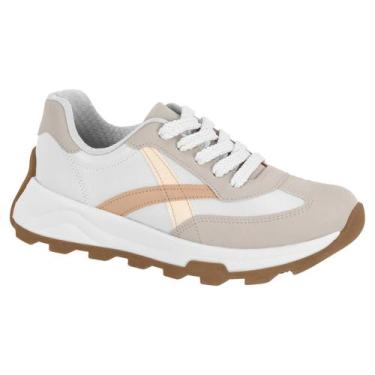 Imagem de Tênis Beira Rio Feminino Casual Confortável Academia 4328, Branco 2, 3