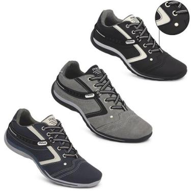 Imagem de Tênis Sapatenis Masculino Philos West Sapato Casual -Combo 3, Preto, C