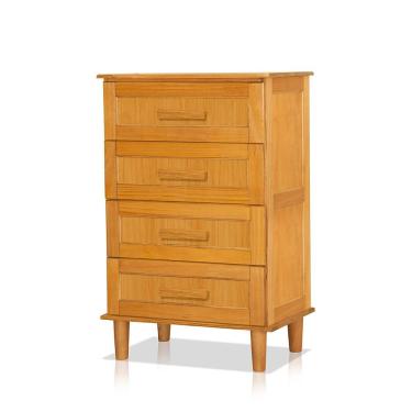 Imagem de Cômoda Para Quarto 100% Madeira 4 Gavetas França Imbuia