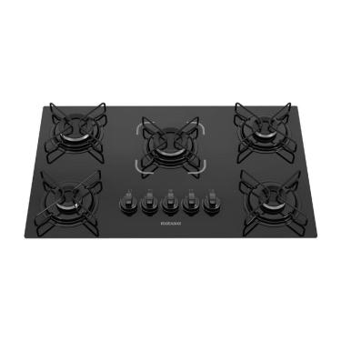 Imagem de Cooktop 5 Bocas Essencial Itatiai Mesa De Vidro à Gás Bivolt Preto