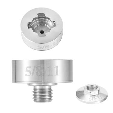 Imagem de HiSnug Kit adaptador XLOCK de aço inoxidável, adaptador de rosca de 5/20.3 cm a 11 com porca de flange de rebarbadora, adequado para rebarbadoras X-Lock, converter e instalar lâminas de serra, discos