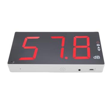 Imagem de Luocute Medidor de Decibéis, Testador de Nível de Som de Montagem Em Parede de 30 130dB Com Alarme e Grande Display LED de 3,0 Polegadas, Medidores de Ruído Sonoro para Sala de Aula,