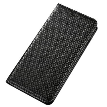 Imagem de FWYANZH Capa de couro genuíno para Google Pixel 10 Pro XL/10 PRO/10, capa flip para telefone, carteira, suporte para cartão, capa de proteção de textura de negócios de luxo, preta, 10Pro