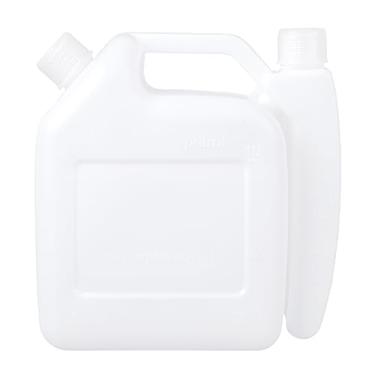 Imagem de Milisten Garrafa de mistura de 2 tempos de 1,5L, garrafa de mistura de óleo de plástico para motosserras, aparadores, óleo de corrente de motocicleta, branco