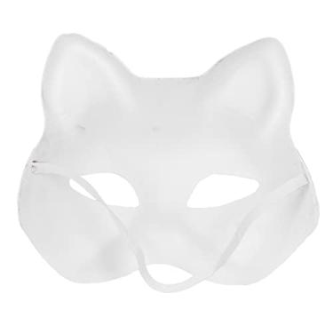Imagem de ZJchao 5 Peças Máscara de Desenho DIY, Máscaras Brancas Em Branco para Adultos Com Elástico, para Festa à Fantasia de Halloween, Festa de Aniversário, Escola, Festival (quanto isso custa)