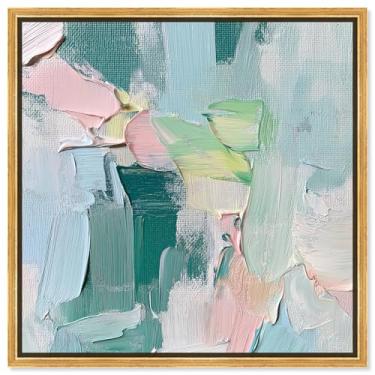 Imagem de Art Remedy Sprout of Life II Canvas Spring Abstracts, moldura dourada, 30,5 cm x 30,5 cm