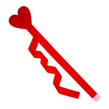 Imagem de oshhni Fita decorativa multifuncional para porta de armário em formato de coração, ideal para fotos no Dia dos Namorados, noivados e embalagens de presentes, Vermelho