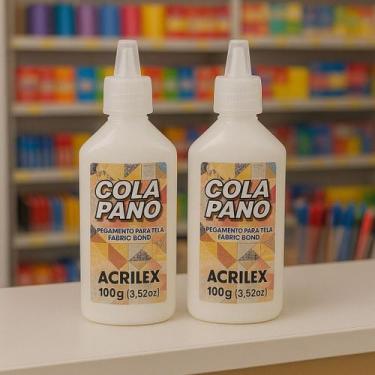 Imagem de Kit 2 Colas Panos Tecido 100 Gramas Acrilex