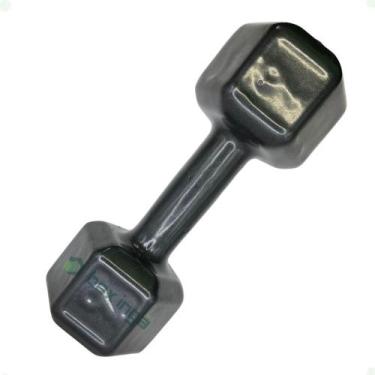 Imagem de Halter Sextavado Emborrachado - 9 Kg - BOX INGÁ