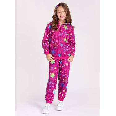 Imagem de Conjunto Casaco Com Zíper e Calça Em Moletom Estrelas - Molekada, 4