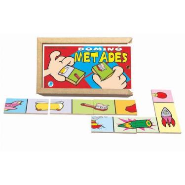 Imagem de Jogo de Dominó Infantil Metades - Simque