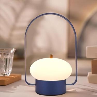 Imagem de Luocute Abajur Recarregável, 3 Temperaturas de Cor, Escurecimento Contínuo, Controle de Toque de 5-100, Luz Noturna Portátil Com Bateria de 1800mAh, para Acampamento na Sala de Estar do