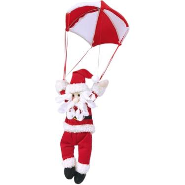 Imagem de Pára-quedas Papai Noel,Pára-quedas de Natal Papai Noel | Pingente de boneca de pára-quedas fofo,Enfeite de Natal, decoração de boneca de Papai Noel ou de neve para decoração de férias