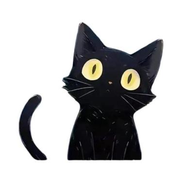 Imagem de Pintura Em Diamante DIY 5D Do Céu Noturno Com Gato, Bordado De Animais