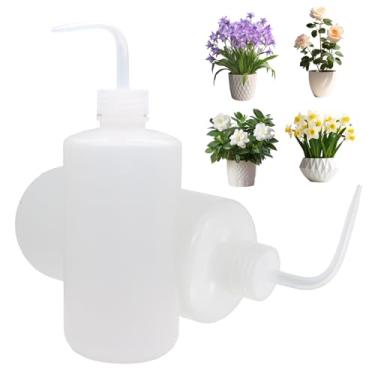 Imagem de Rierdge Pacote com 2 frascos de compressão de 500 ml e escala visível, frasco de lavagem de laboratório à prova de vazamento para limpeza de tatuagens, extensões de cílios, irrigação de suculentas