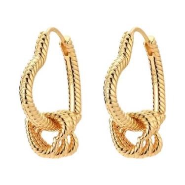 Imagem de Brincos De Argola Minimalistas Em Prata Esterlina 925 Com Fecho De Zir