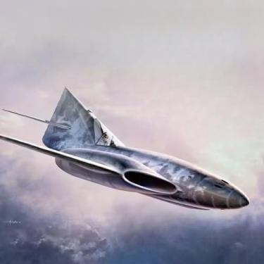 Imagem de Kit de modelo de plástico Amusing 48A005 escala 1/48 da Segunda Guerra Mundial Me262 HGIII Conceito 3