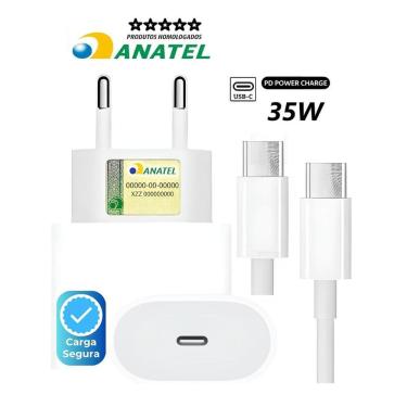 Imagem de Carregador Turbo Branco Compatível Com Moto G52